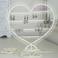 Hot Sale White Heart Shape Metal Jewelry Holder Cheap